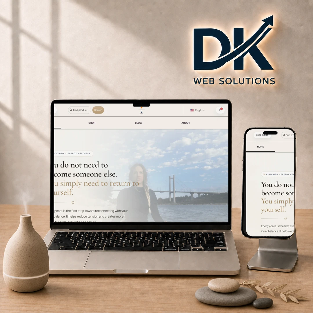 Landing page του Alkionida Harmony με εικόνες φιλοξενίας